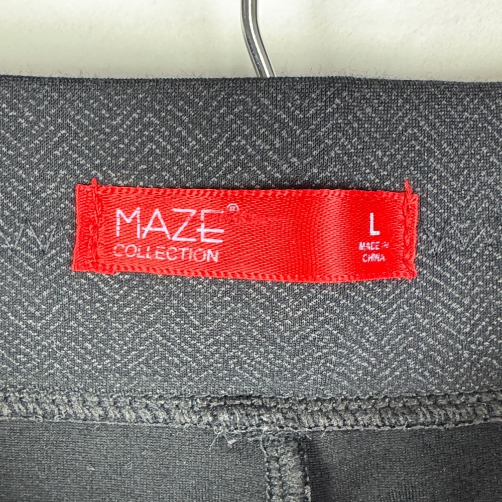 Maze Collection Cropped Skinny Capri Pants Women's Large Black‎ - Picture 4 of 6